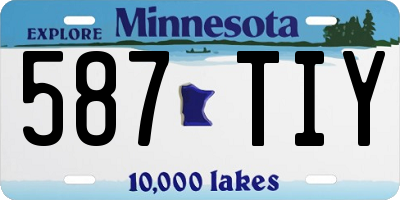 MN license plate 587TIY
