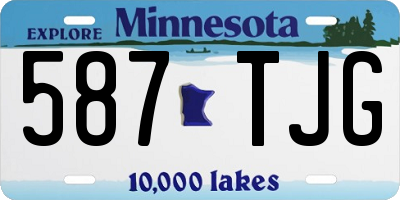 MN license plate 587TJG