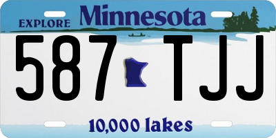 MN license plate 587TJJ