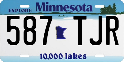 MN license plate 587TJR
