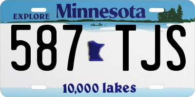 MN license plate 587TJS