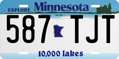 MN license plate 587TJT