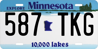 MN license plate 587TKG