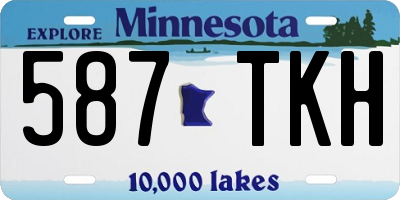 MN license plate 587TKH