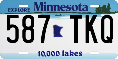MN license plate 587TKQ