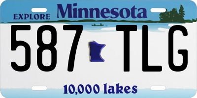 MN license plate 587TLG