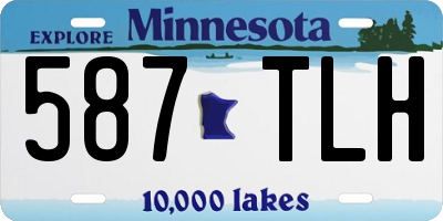 MN license plate 587TLH