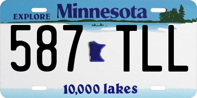 MN license plate 587TLL