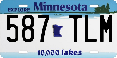 MN license plate 587TLM