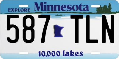 MN license plate 587TLN