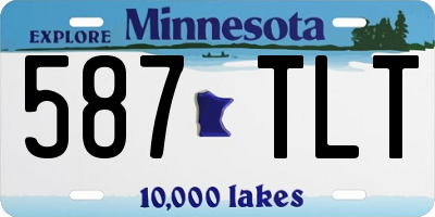 MN license plate 587TLT