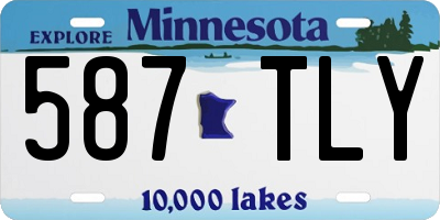 MN license plate 587TLY