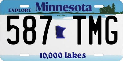 MN license plate 587TMG