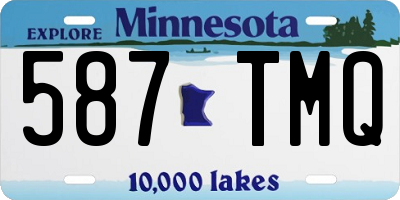MN license plate 587TMQ