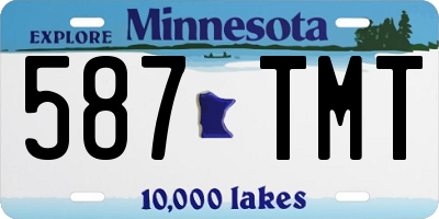 MN license plate 587TMT