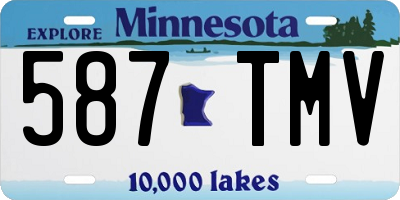 MN license plate 587TMV