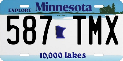 MN license plate 587TMX