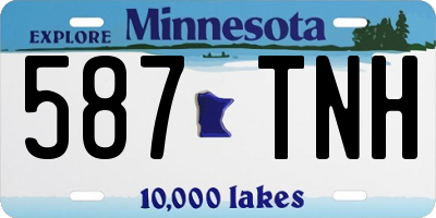 MN license plate 587TNH