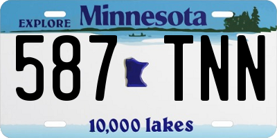 MN license plate 587TNN