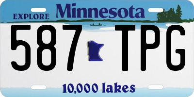 MN license plate 587TPG
