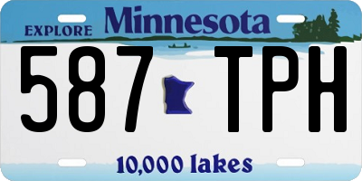 MN license plate 587TPH