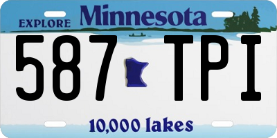 MN license plate 587TPI
