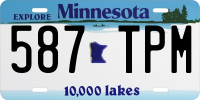 MN license plate 587TPM