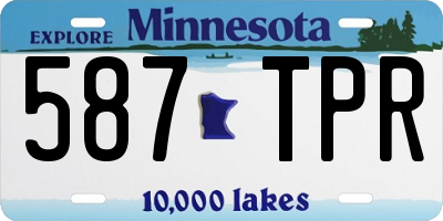 MN license plate 587TPR