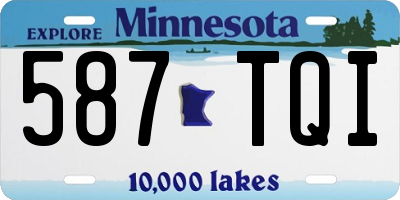 MN license plate 587TQI