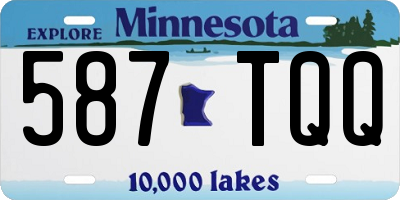 MN license plate 587TQQ