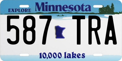 MN license plate 587TRA