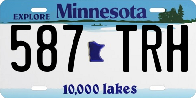 MN license plate 587TRH