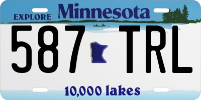 MN license plate 587TRL