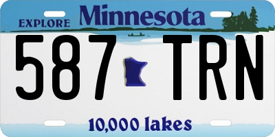 MN license plate 587TRN