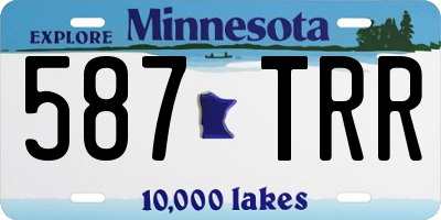 MN license plate 587TRR