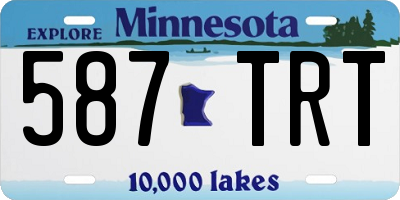 MN license plate 587TRT