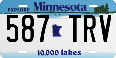 MN license plate 587TRV
