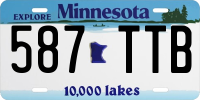 MN license plate 587TTB