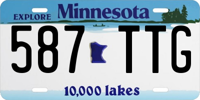 MN license plate 587TTG