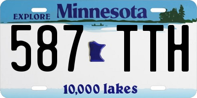 MN license plate 587TTH