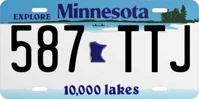 MN license plate 587TTJ