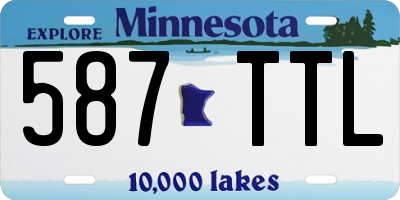 MN license plate 587TTL