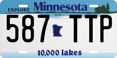 MN license plate 587TTP