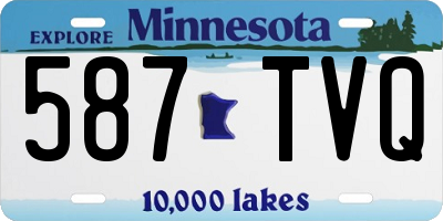 MN license plate 587TVQ