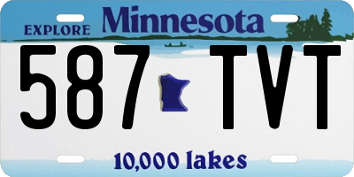 MN license plate 587TVT