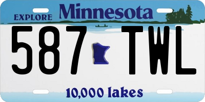 MN license plate 587TWL