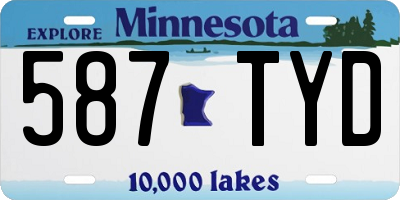 MN license plate 587TYD