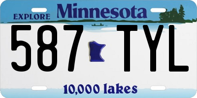 MN license plate 587TYL