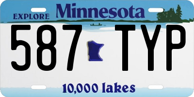 MN license plate 587TYP