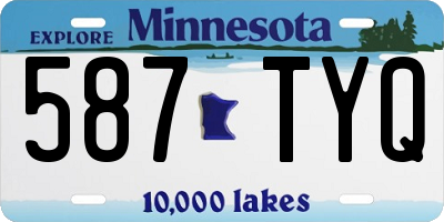 MN license plate 587TYQ